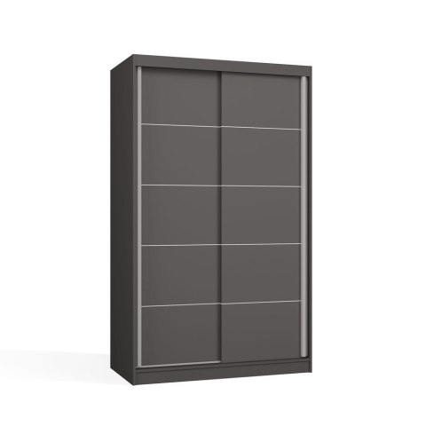 SZAFA Przesuwna IGA 120 CM C ANTRACYT SZPROSY - Nowoczesny Design