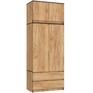 SZAFA Z NADSTAWKĄ S90 2D 2SZ CLP PK DĄB CRAFT