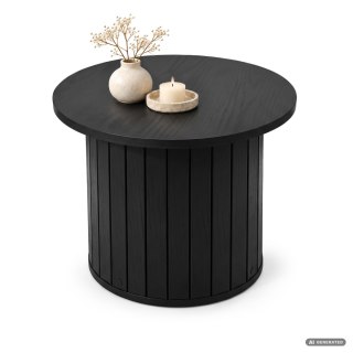 Stolik kawowy okrągły NUBO 48 cm Czarny