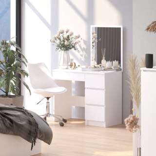 TOALETKA KOSMETYCZNA Z LUSTREM T-6/SL 500x600 PRAWA PK BIAŁA