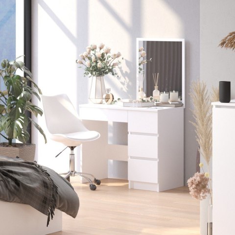TOALETKA KOSMETYCZNA Z LUSTREM T-6/SL 500x600 PRAWA PK BIAŁA