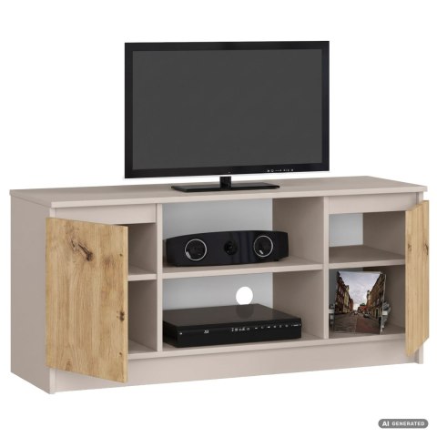 KOMODA RTV K120 2D 1P CLP KASZMIR / DĄB ARTISAN