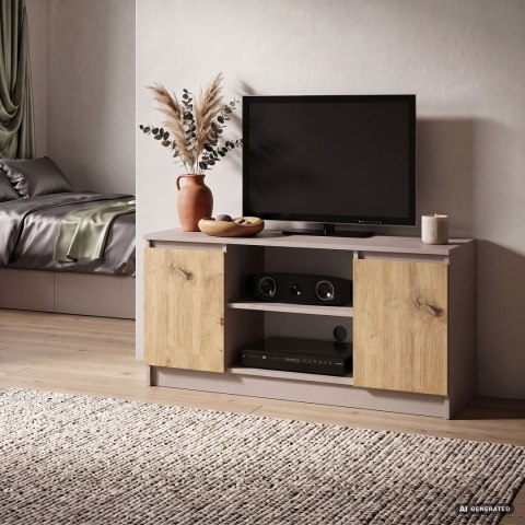 KOMODA RTV K120 2D 1P CLP KASZMIR / DĄB ARTISAN