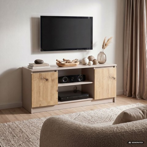 KOMODA RTV K120 2D 1P CLP KASZMIR / DĄB ARTISAN