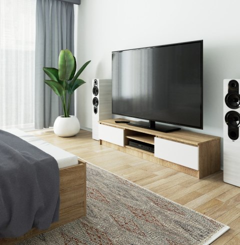 KOMODA RTV K160 CLP SONOMA / BIAŁY