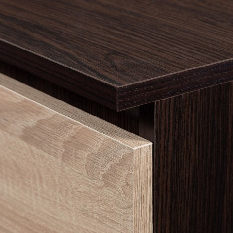 SZAFA S 90 cm 2 DRZWI 2 SZUFLADY PK WENGE / SONOMA