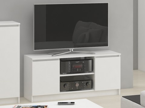SZAFKA RTV 140 cm 2D 1P BIAŁA