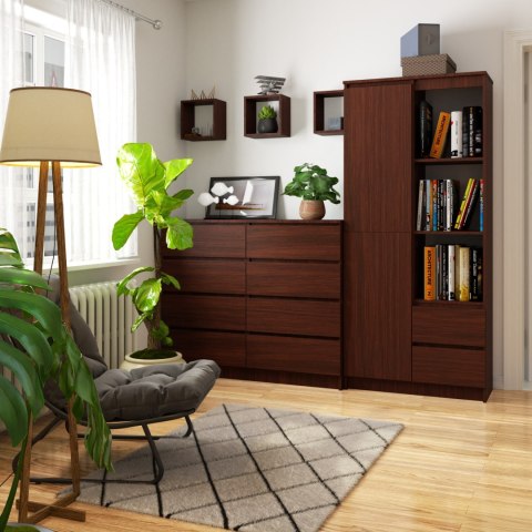 REGAŁ R11 R80 1D 2SZ CLP PK WENGE