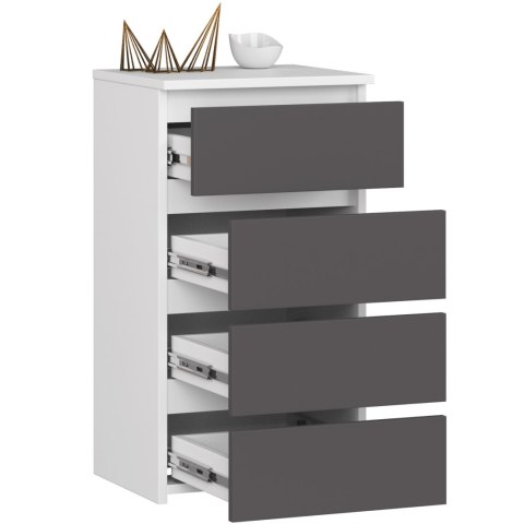 KOMODA CL4 PK BIAŁA / SZARA