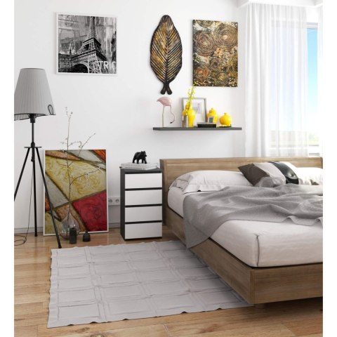 KOMODA CL4 PK GRAFIT SZARY / BIAŁA