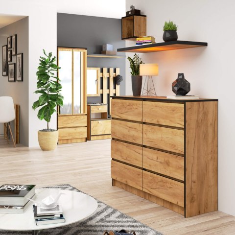 KOMODA K120 8SZ CLP PK DĄB CRAFT
