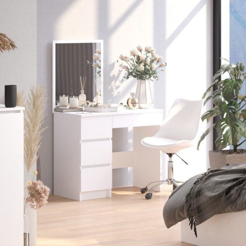 TOALETKA KOSMETYCZNA Z LUSTREM T-6/SL 500x600 LEWA PK BIAŁA