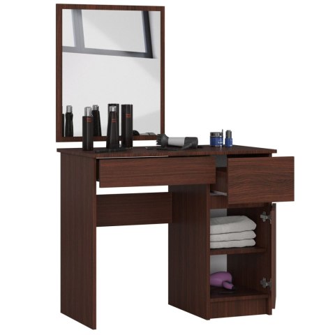 Toaletka z lustrem CLP P-2/SL PRAWA PK WENGE