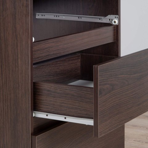 Toaletka z lustrem CLP P-2/SL PRAWA PK WENGE
