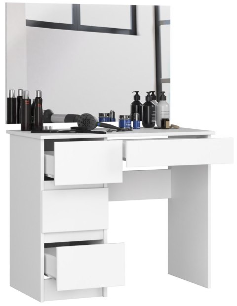Toaletka z lustrem CLP T-6/SL 900x600 LEWA PK BIAŁA