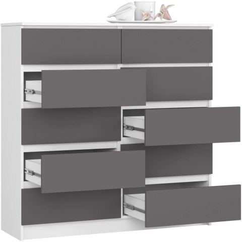 KOMODA K120 10SZ CLP PK BIAŁY / SZARY