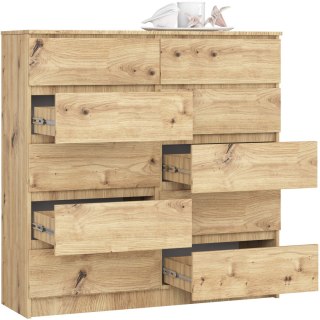 KOMODA K120 10SZ CLP PK DĄB ARTISAN