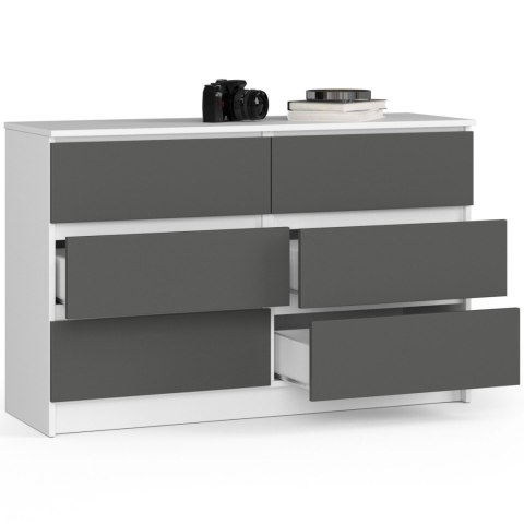 KOMODA K120 6SZ CLP PK BIAŁA / SZARY
