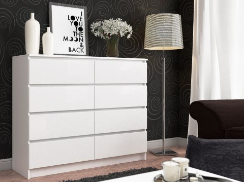 KOMODA K120 8SZ PK BIAŁA