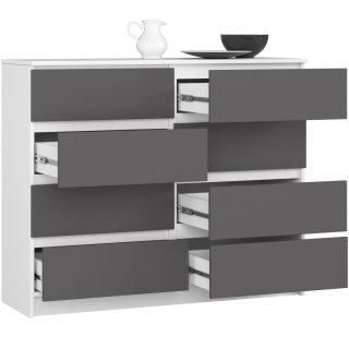 KOMODA K120 8SZ PK BIAŁY / SZARY