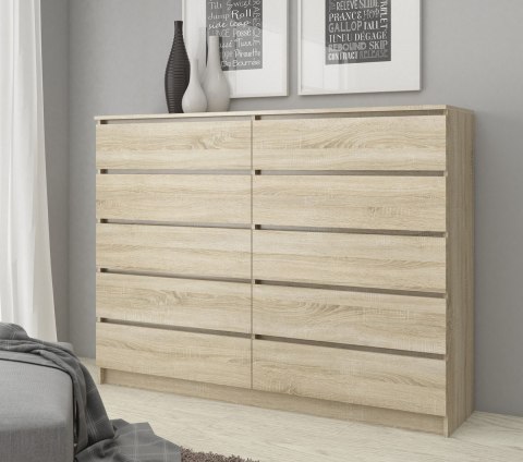 KOMODA K140 10SZ CLP PK DĄB SONOMA