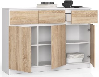 KOMODA K140 3D 3SZ CLP PK BIAŁA / SONOMA