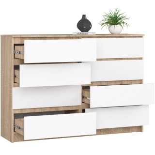 KOMODA K140 8SZ CLP PK SONOMA / BIAŁA