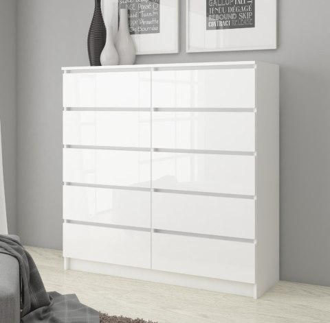 KOMODA K160 10SZ CLP PK BIAŁY POŁYSK