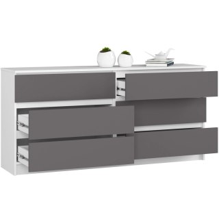 KOMODA K160 6SZ CLP PK BIAŁY / SZARY