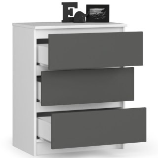 KOMODA K60 3SZ CLP PK BIAŁY / SZARY