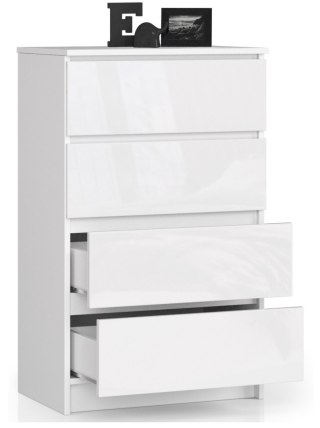 KOMODA K60 4SZ CLP PK BIAŁY POŁYSK