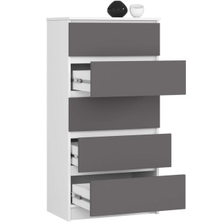 KOMODA K60 5SZ CLP PK BIAŁY / SZARY