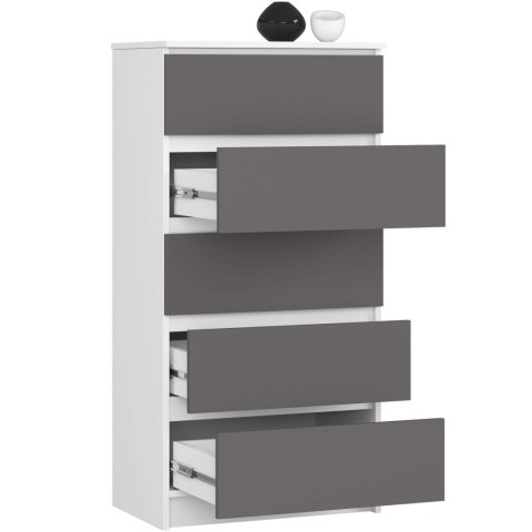 KOMODA K60 5SZ CLP PK BIAŁY / SZARY