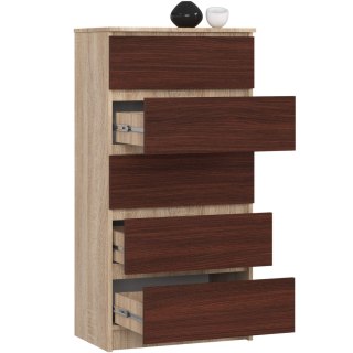 KOMODA K60 5SZ CLP PK DĄB SONOMA / VENGE