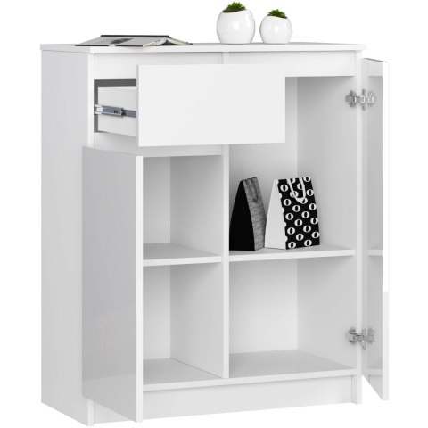 KOMODA K80 2D 1SZ CLP PK BIAŁY POŁYSK