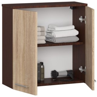 SZAFKA WISZĄCA W 60 cm FIN 2D WENGE / SONOMA