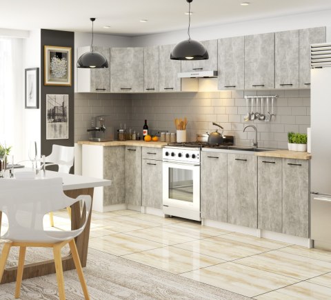 Szafka OLIWIA W30 H580 BIAŁA / BETON