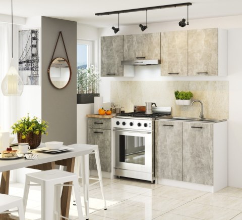 Szafka OLIWIA W30 H580 BIAŁA / BETON