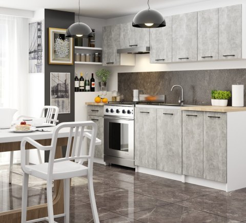 Szafka OLIWIA W60 H580 BIAŁA / BETON