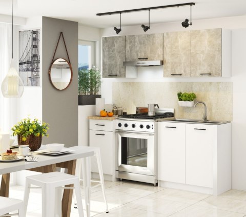 Szafka OLIWIA W60OK BIAŁA / BETON