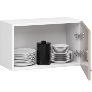 Szafka OLIWIA W60OK BIAŁA / CAPPUCCINO POŁYSK