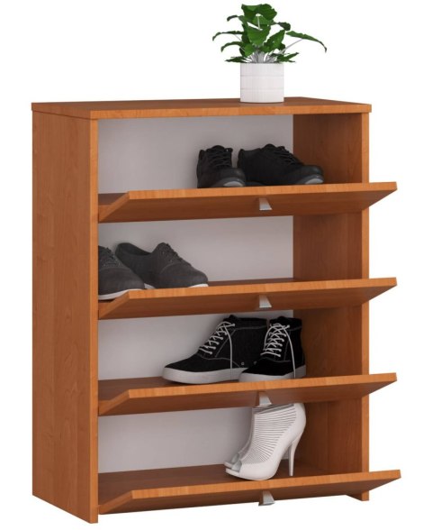 Szafka na buty 4 uchylne drzwiczki 60 cm - olcha
