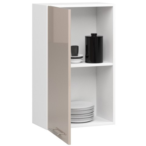 WISZĄCA SZAFKA KUCHENNA OLIWIA W 50cm BIAŁA-CAPPUCCINO POŁYSK H720