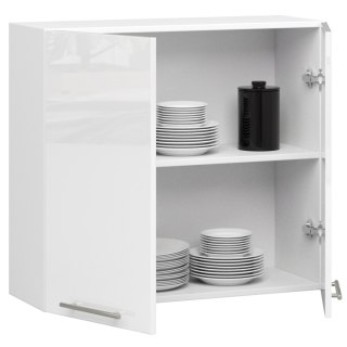 WISZĄCA SZAFKA KUCHENNA OLIWIA W 80cm BIAŁA-BIAŁY POŁYSK H720