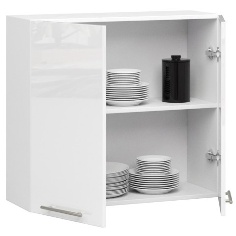 WISZĄCA SZAFKA KUCHENNA OLIWIA W 80cm BIAŁA-BIAŁY POŁYSK H720