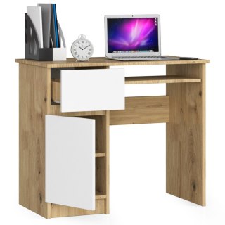 BIURKO KOMPUTEROWE PIKSEL PK ARTISAN / BIAŁY - LEWE