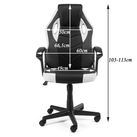 FOTEL GAMINGOWY F4G FG-19 BIAŁY