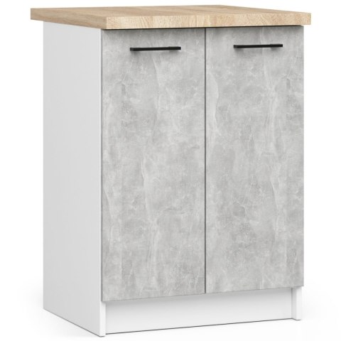 MEBLE KUCHENNE ZESTAW OLIWIA G1 2.0M BIAŁY-BETON