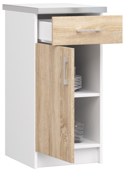 Szafka LIMA S40 SZ1 + BLAT BIAŁY/DĄB SONOMA