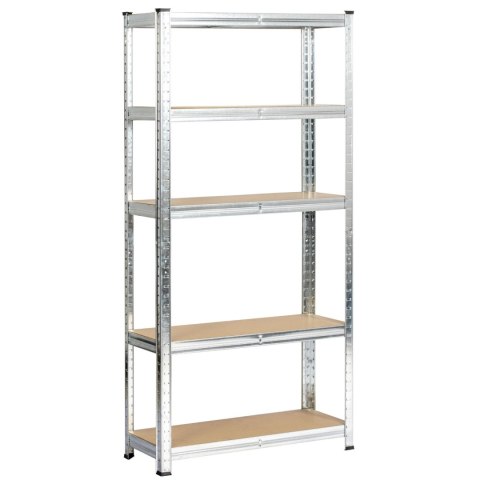 2x REGAŁ METALOWY 70x30x154 SREBRNY